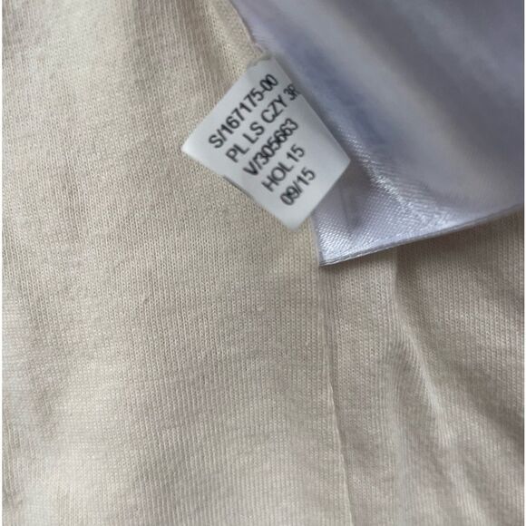 Banana Republic Women`s Teddy Sherpa Lined Warm Side Zip Jacket Ivory Sz M - Picture 3 of 10